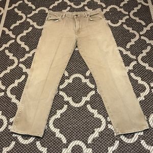 Wrangler tan colored jeans